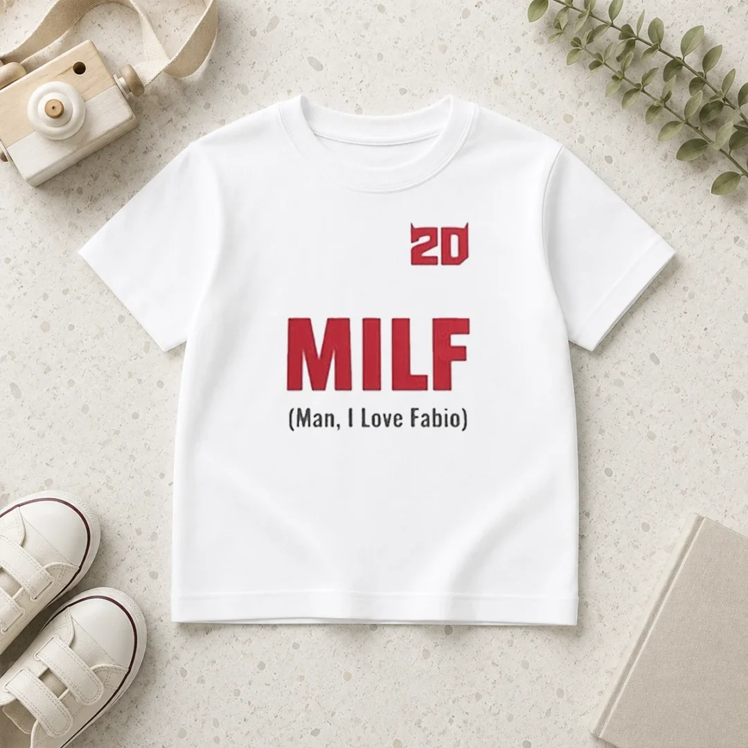 good-20-milf-man-i-love-fabio-kids-t-shirt Good 20 Milf Man I Love Fabio Kids T-Shirt
