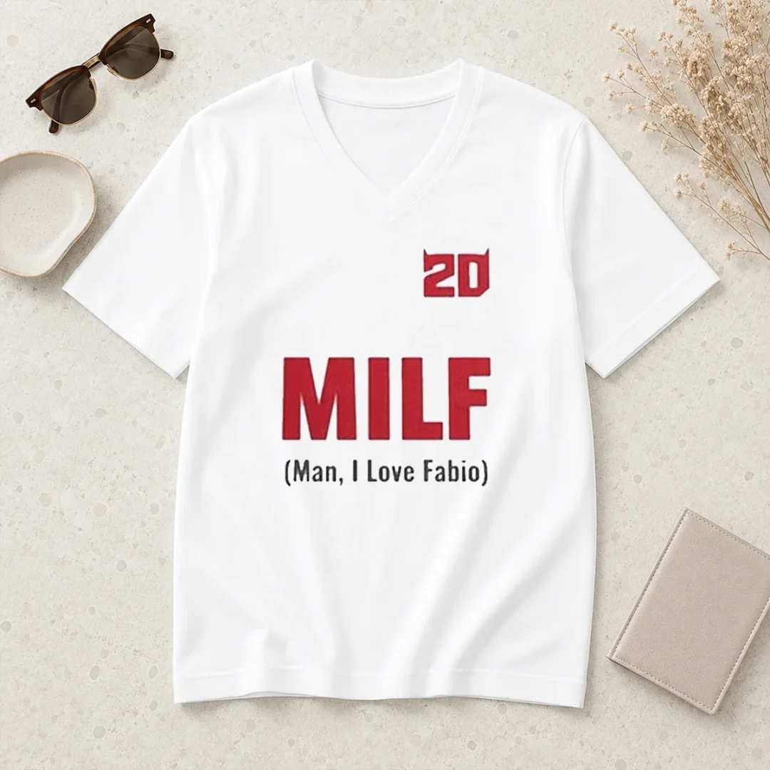 good-20-milf-man-i-love-fabio-v-neck-shirt Good 20 Milf Man I Love Fabio V-Neck Shirt