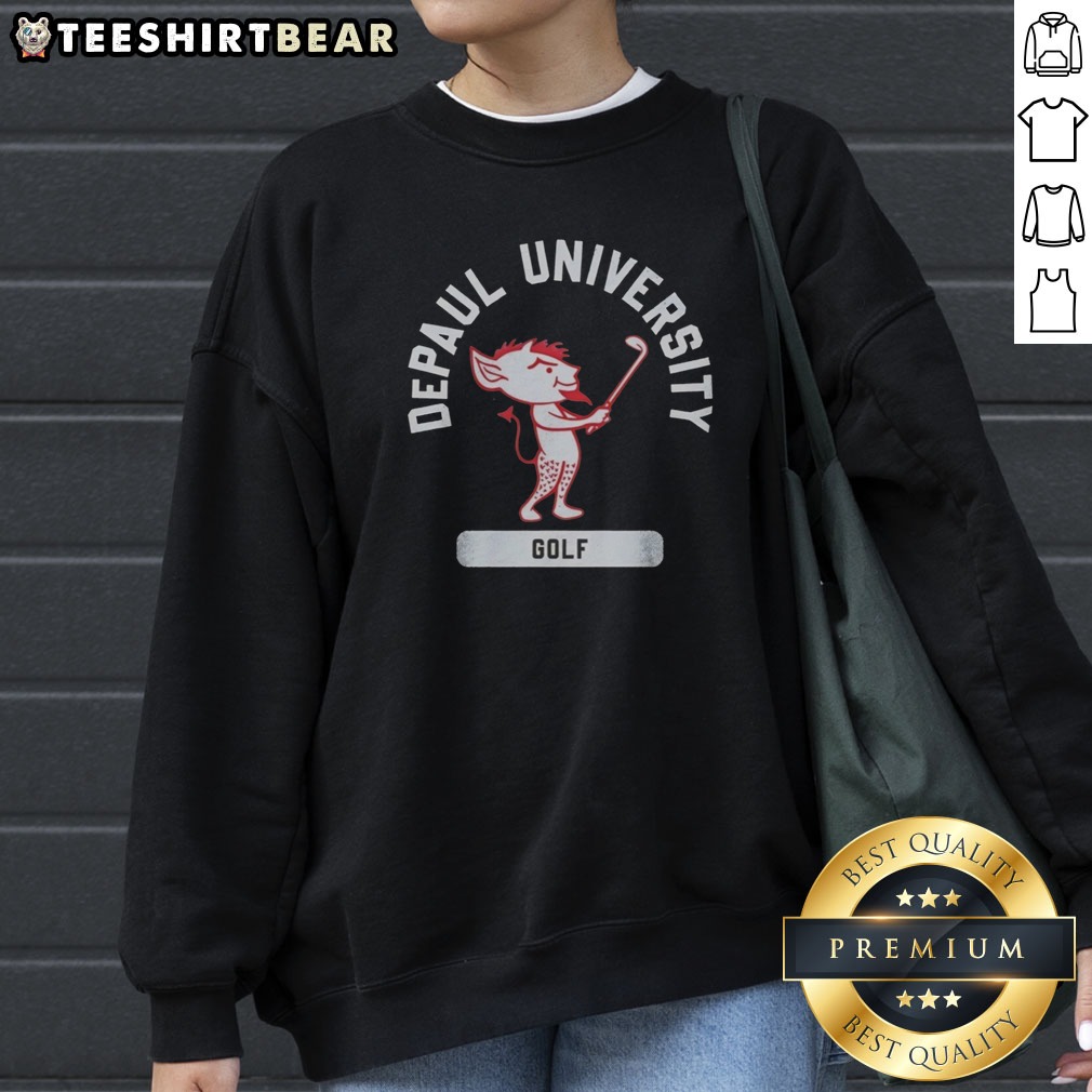 good-blue-demon-depaul-university-golf-sweatshirt Good Blue Demon Depaul University Golf Sweatshirt featuring a vibrant blue color and comfortable fit