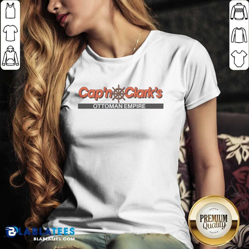good-cap-n-clark-s-ottoman-empire-nautical-ship-wheel-parody-pun-funny-comedy-v-neck-optimized Good Cap'N Clark'S Ottoman Empire Nautical Ship Wheel Parody Pun Funny Comedy v neck optimized, perfect for nautical humor lovers.