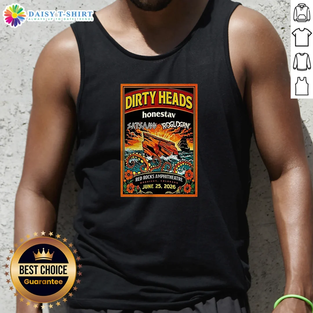 Good Dirty Heads Morrison Red Rocks Amphitheatre Jun 25 2026 Poster Tank Top Good Dirty Heads Morrison Red Rocks Amphitheatre Jun 25 2026 Poster Tank Top