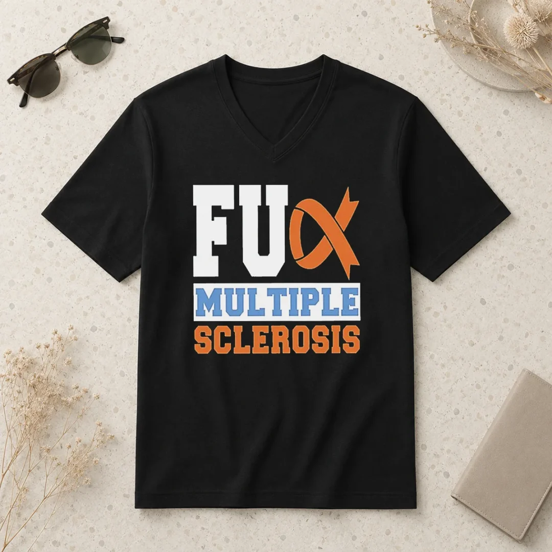 good-fck-multiple-sclerosis-v-neck-shirt Good Fck Multiple Sclerosis V-Neck Shirt