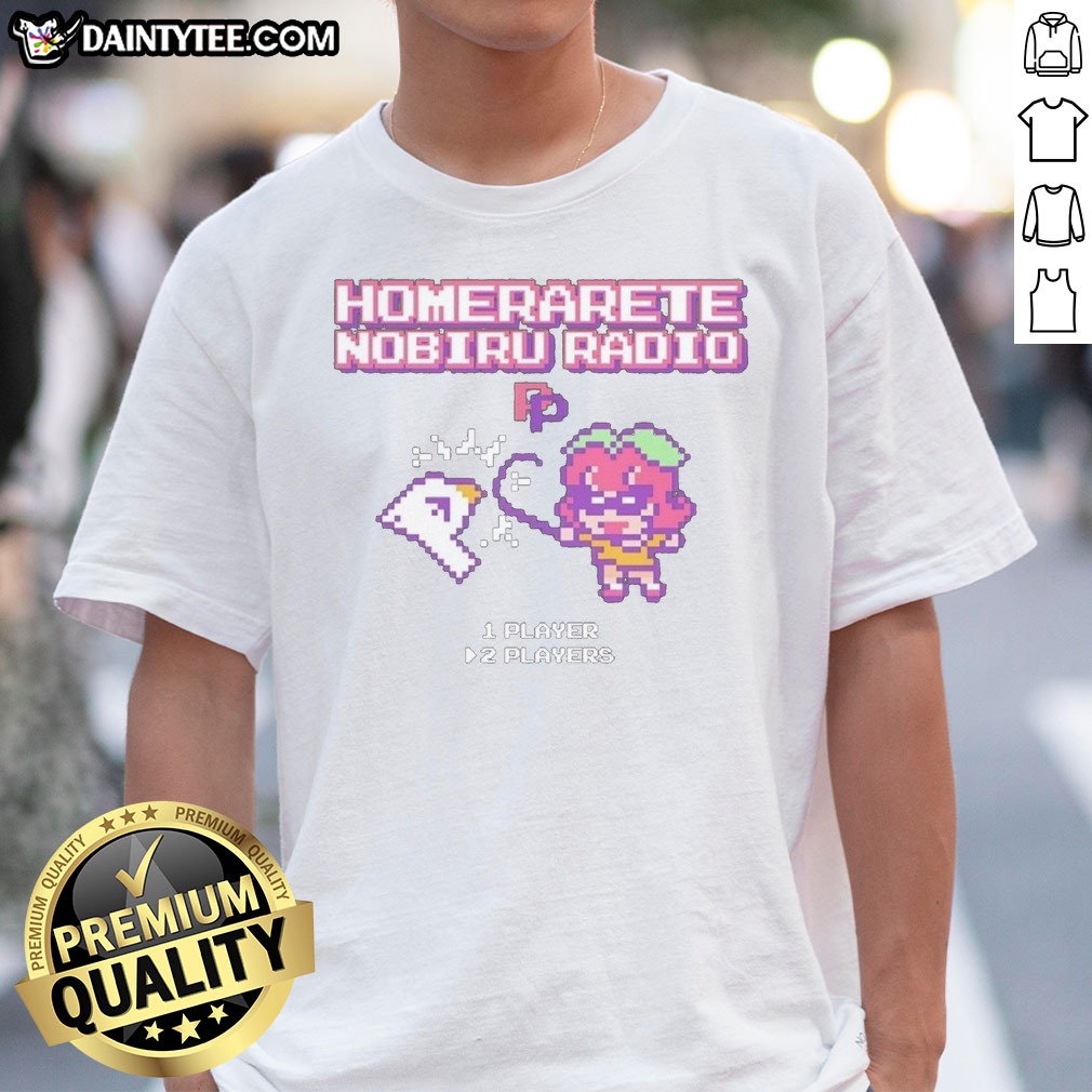good-homerarete-nobiru-radio-shirt-1 Good Homerarete Nobiru Radio Shirt featuring a unique graphic design on a comfortable fabric.