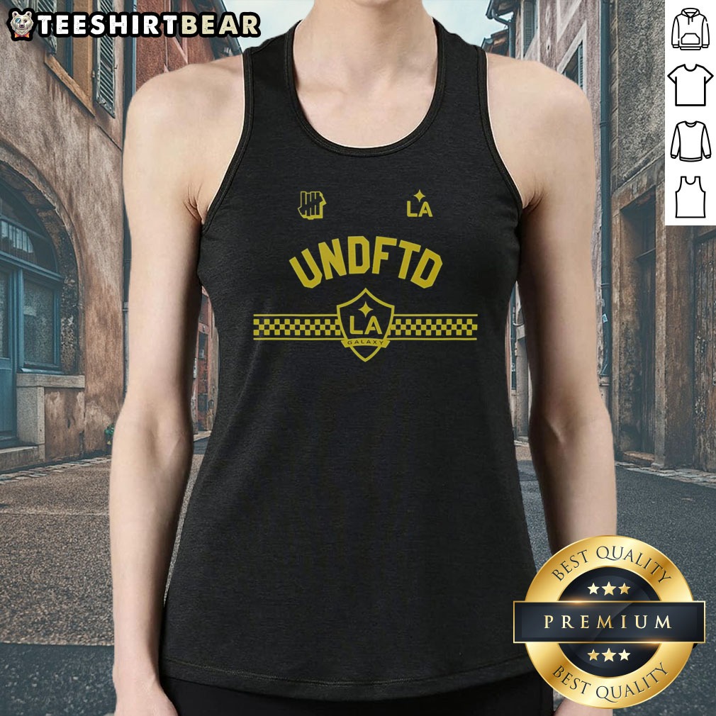 good-la-galaxy-undefeated-undftd-la-los-angeles-major-league-logo-tank-top Good LA Galaxy Undefeated Undftd LA Los Angeles Major League Logo Tank Top in black, front view