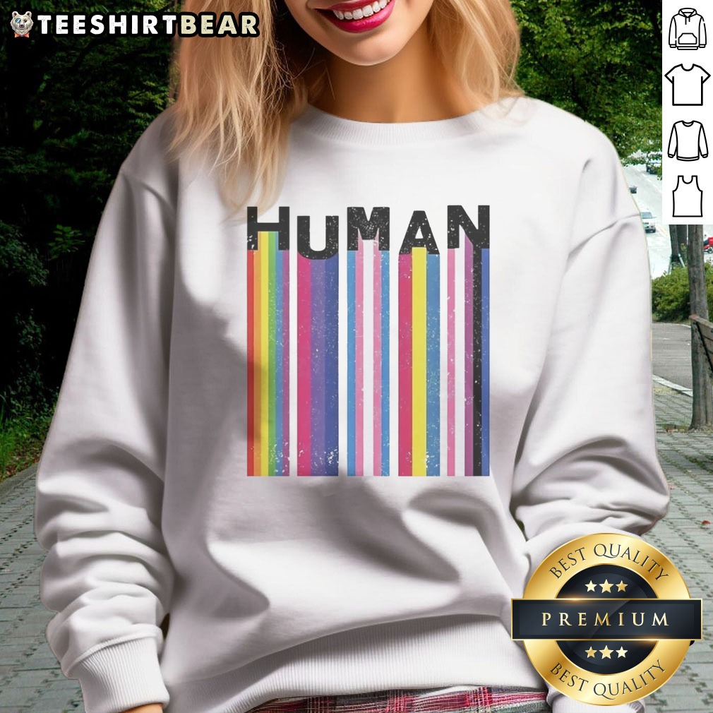 good-lgbtq-human-pride-flags-sweatshirt Good LGBTQ Human Pride Flags Sweatshirt featuring vibrant pride flag designs.