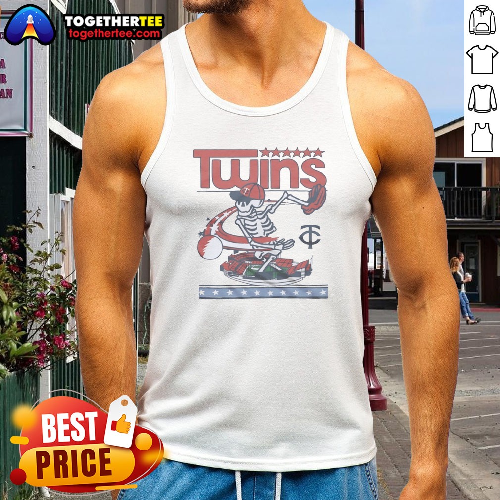 Good Minnesota Twins X Grateful Dead Skeleton Skateboard MLB Graphic Tank top Good Minnesota Twins X Grateful Dead Skeleton Skateboard MLB Graphic Tank top for fans and collectors