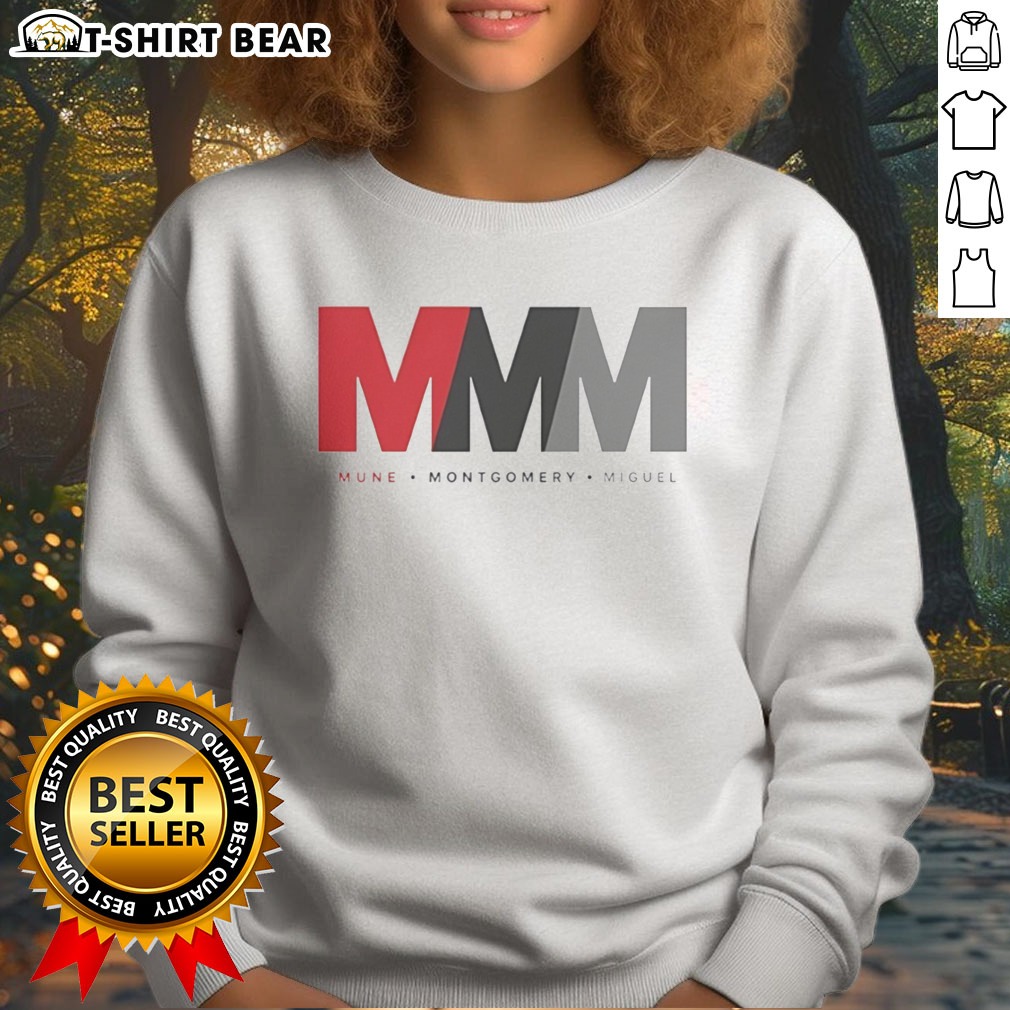 Good Mune Montgomery Miguel MMM Logo Sweatshirt Good Mune Montgomery Miguel MMM Logo Sweatshirt featuring a vibrant logo on a cozy fabric.