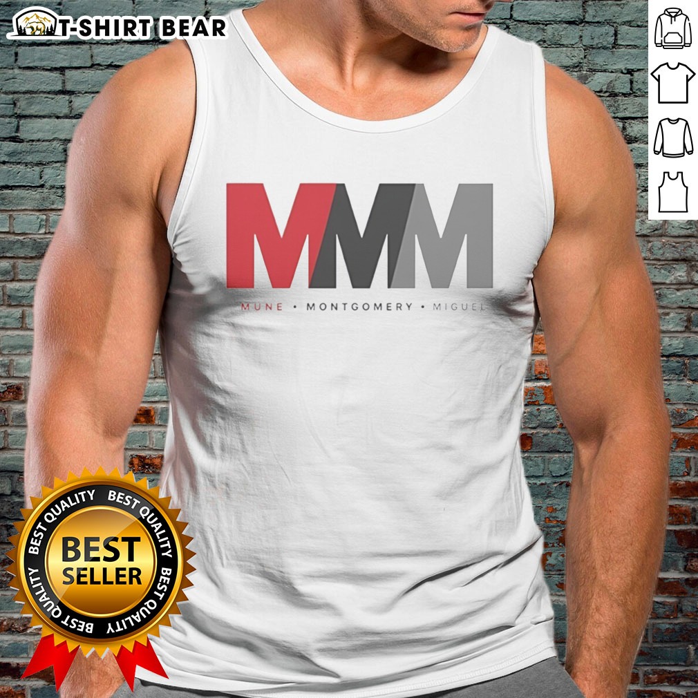 Good Mune Montgomery Miguel MMM Logo Tank top Good Mune Montgomery Miguel MMM Logo Tank top featuring a vibrant logo design on a classic fit.