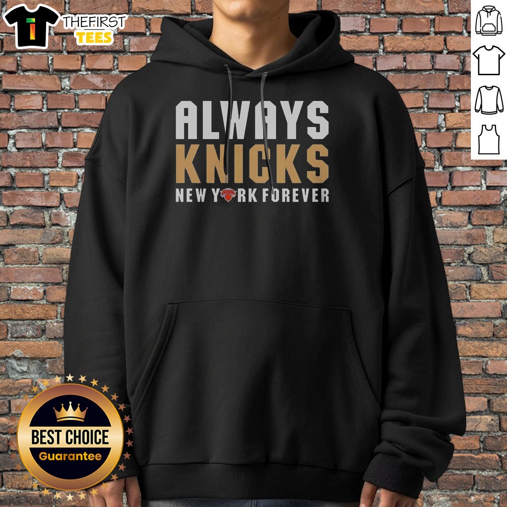 good-new-york-knicks-forever-always-knicks-nba-champions-2026-hoodie Good New York Knicks Forever Always Knicks NBA Champions 2026 Hoodie in navy blue with bold white and orange lettering