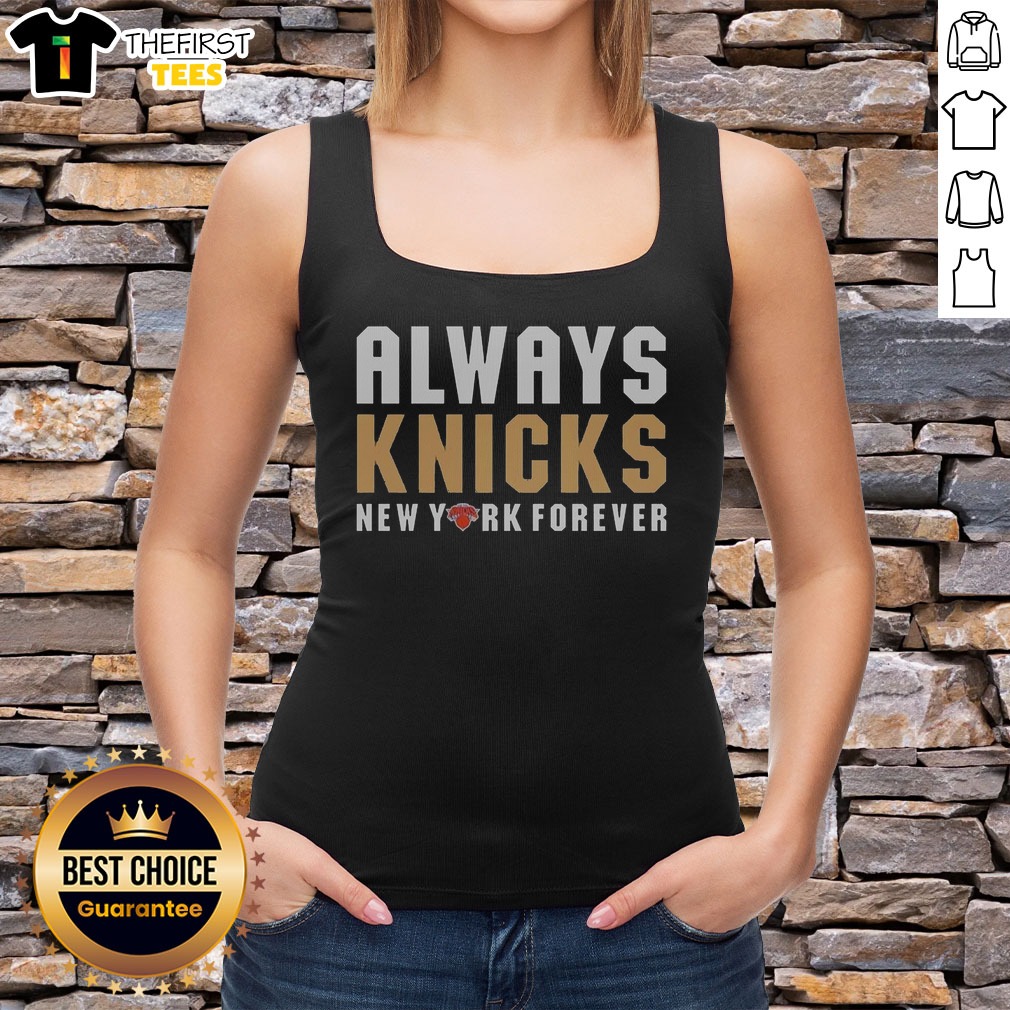 good-new-york-knicks-forever-always-knicks-nba-champions-2026-tank-top Good New York Knicks Forever Always Knicks NBA Champions 2026 Tank top in vibrant blue with bold orange and white lettering