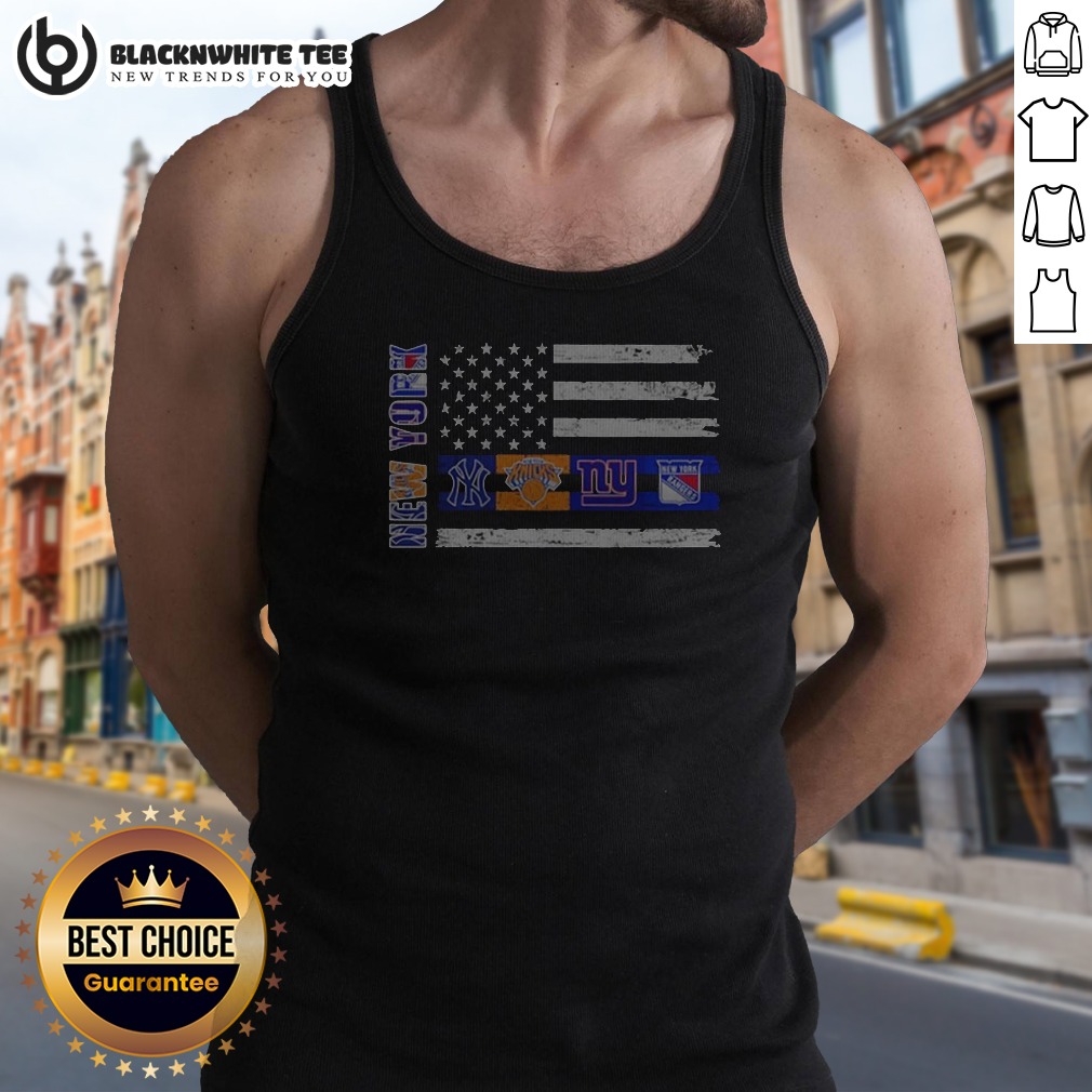 Good New York Sport Teams Yankees Knicks Giants Rangers American Flag USA Independence Day Tank Top Good New York Sport Teams Yankees Knicks Giants Rangers American Flag USA Independence Day Tank Top