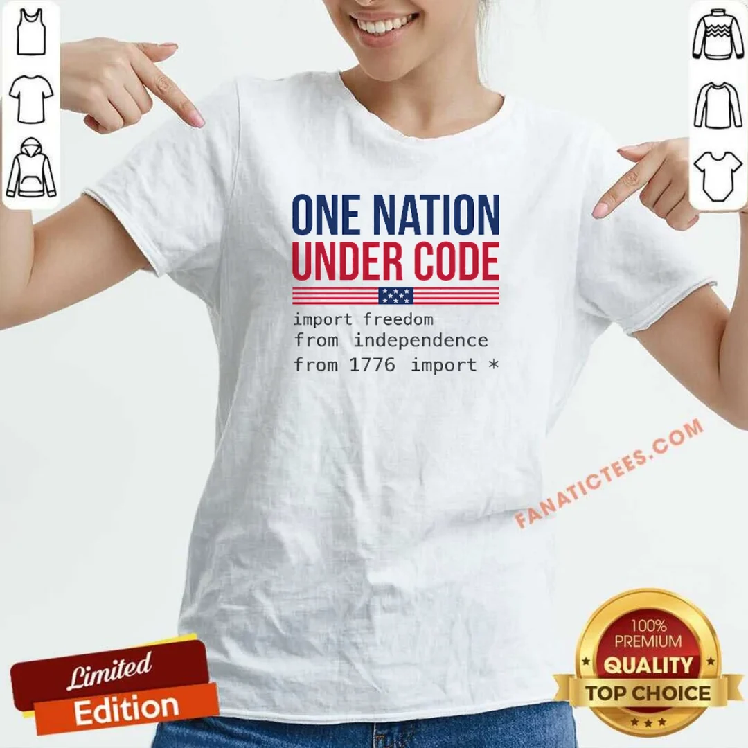 good-one-nation-under-code-v-neck-shirt-v-neck-optimized Good One Nation Under Code V-Neck Shirt
