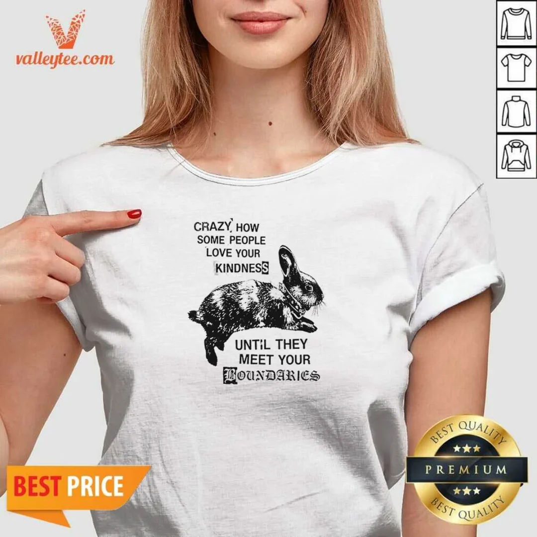 good-rabbit-crazy-how-some-people-love-your-kindness-until-they-meet-your-boundaries-v-neck-shirt-v-neck Good Rabbit Crazy How Some People Love Your Kindness Until They Meet Your Boundaries V-Neck Shirt