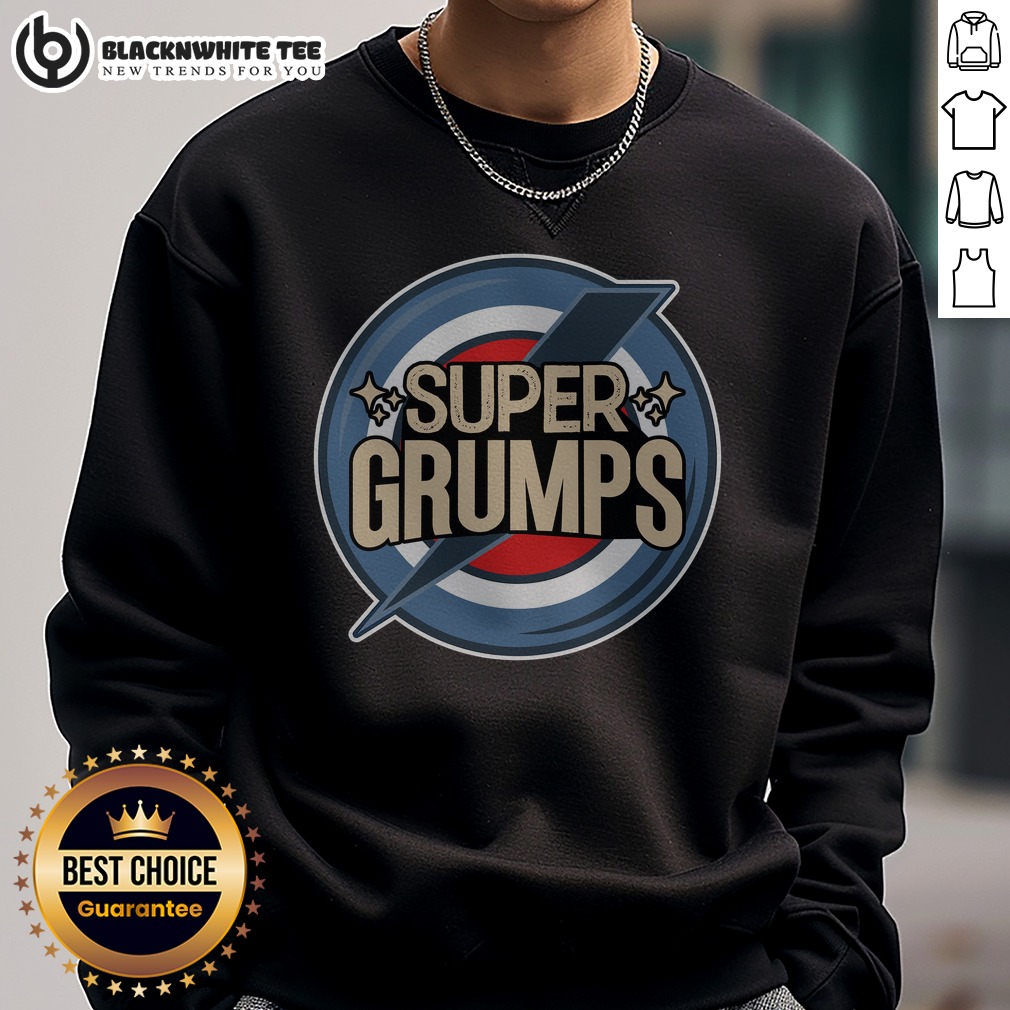 good-super-grumps-sweashirt Good Super Grumps Sweatshirt featuring a playful graphic design on a cozy fabric.