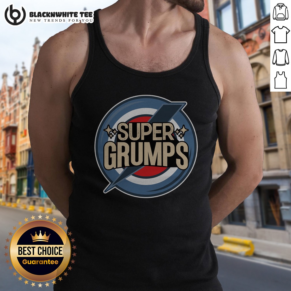 good-super-grumps-tank-top Good Super Grumps Tank Top featuring a playful graphic design for casual wear
