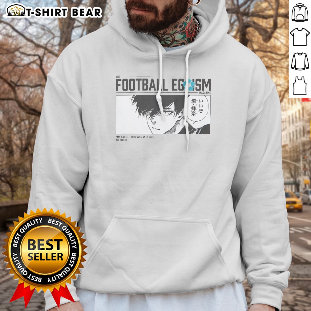 good-the-football-egoism-magazine-my-goal-there-was-only-one-rin-itoshi-hoodie Good The Football Egoism Magazine My Goal There Was Only One Rin Itoshi Hoodie displayed in a cozy setting.