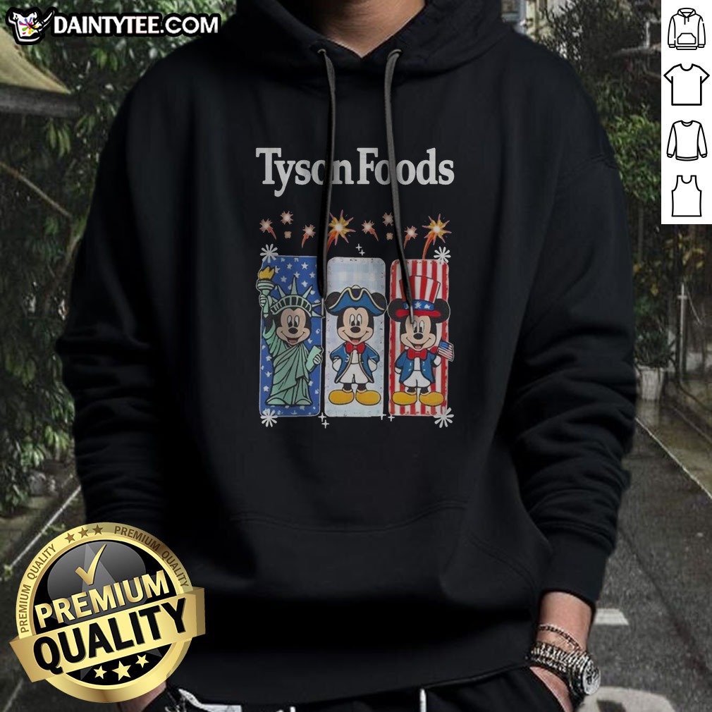good-tyson-foods-mickey-mouse-statue-of-liberty-patriot-and-uncle-sam-hoodie Good Tyson Foods Mickey Mouse Statue Of Liberty Patriot And Uncle Sam Hoodie in black, featuring patriotic graphic on front