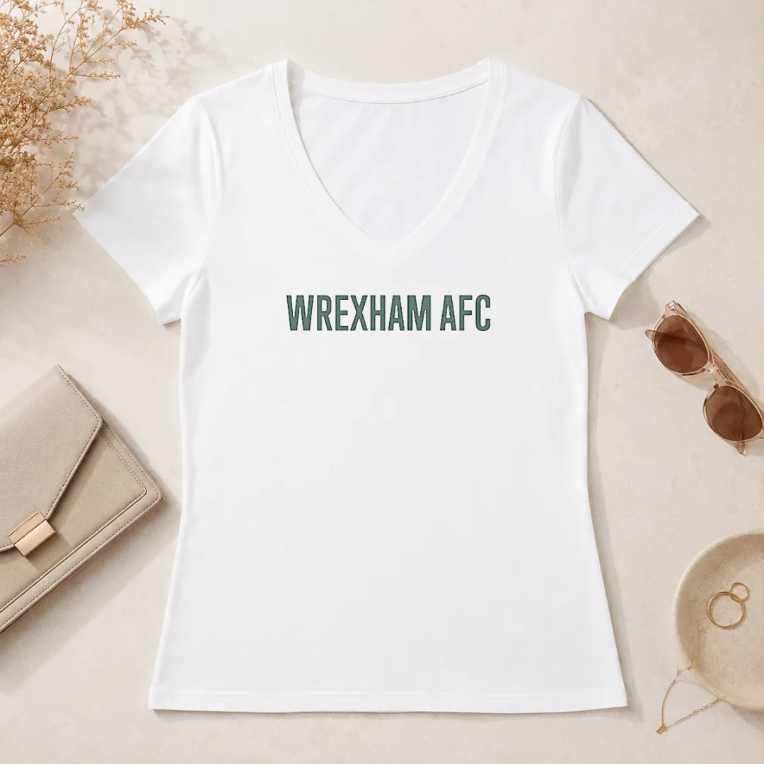 Good Wrexham AFC V Neck Shirt Good Wrexham AFC V-Neck Shirt