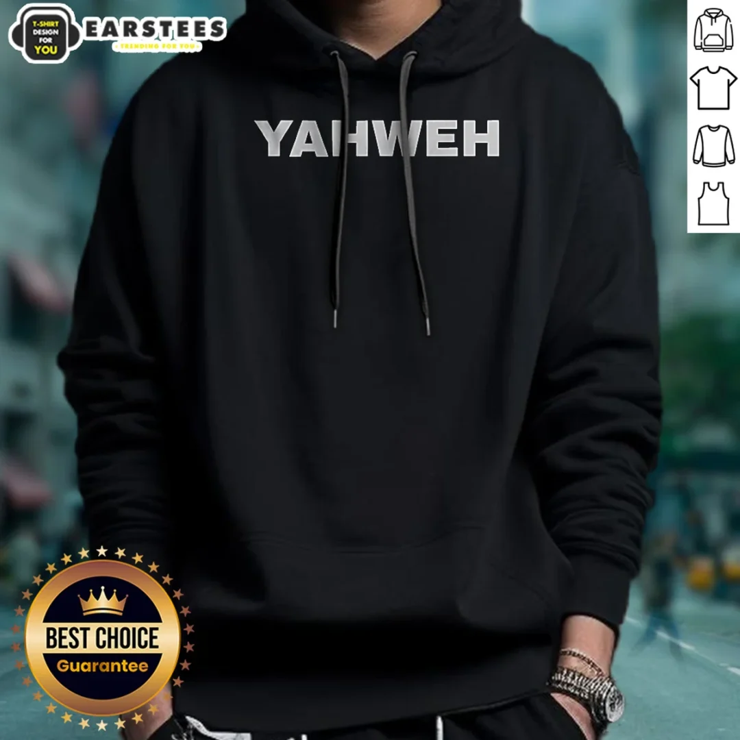 good-yahweh-minimalist-logo-hoodie Good Yahweh Minimalist Logo Hoodie in charcoal gray with front pocket and drawstring hood