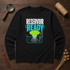 Hot Reservoir Ready Hydroponic Lettuce Long Sleeve Shirt