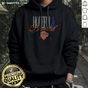 Funny New York Knicks Hopeful And Devoted Legacy Hoodie featuring a vibrant design for basketball fans.