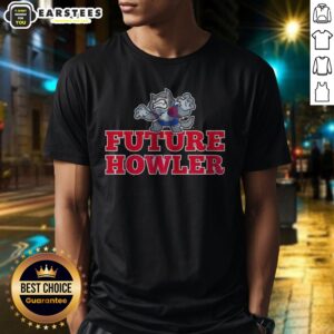 Top Future Howler Wolf Baby shirt featuring a unique wolf graphic design for kids.