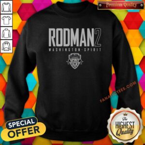 Hot Trinity Rodman Washington Spirit 2 sweatshirt optimized, showcasing vibrant colors and comfortable fit.