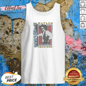 Pretty Waylon Jennings Diamonds Ringer Tank Top