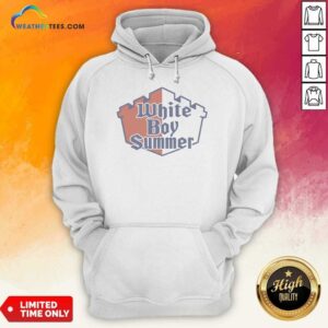 Top White Boy Summer Hoodie hoodie optimized with front pocket and drawstring hood in white