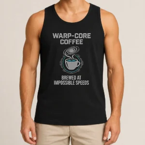 Awesome Warp Core Coffee Brewed At Impossible Speeds Tank Top