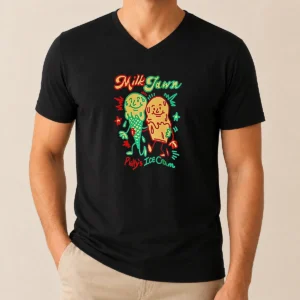 Hot Milk Jawn Philly'S ICE Cream V-Neck Shirt