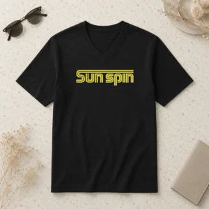 Hot Sun Spin Retro 70s V-Neck Shirt
