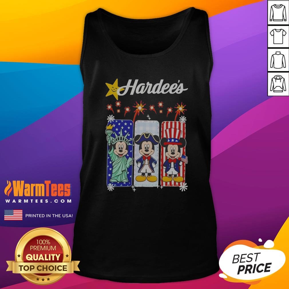 hardee-s-mickey-mouse-statue-of-liberty-patriot-uncle-sam-usa-tank-top Hardee S Mickey Mouse Statue Of Liberty Patriot Uncle Sam USA Shirt - Image 4