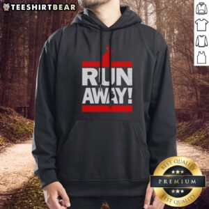Funny Run Away From The Rabbit Hoodie featuring a playful design with a rabbit graphic.