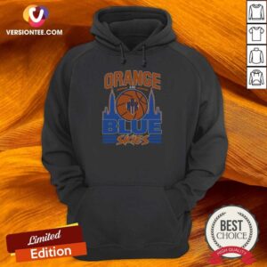Good Orange And Blue Skies New York Knicks Basketball Team Logo Skyline Hoodie