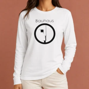 Funny Bauhaus Band Profile Silhouette Symbol Music Band Logo Long Sleeve Shirt