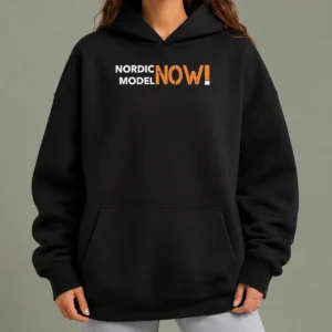 Nice Nordic Model Now! Slogan Hoodie