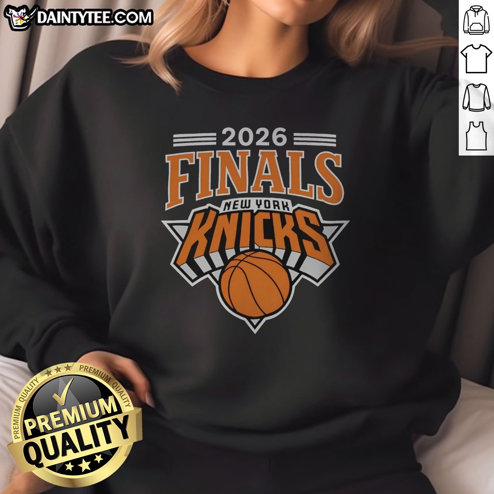 hot-2026-finals-new-york-knicks-basketball-team-sweatshirt Hot 2026 Finals New York Knicks Basketball Team Sweatshirt featuring bold Knicks logo on a comfortable crewneck sweatshirt