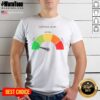 Hot Cortisol Level Low Normal High shirt with bold text on a comfortable cotton crew neck tee