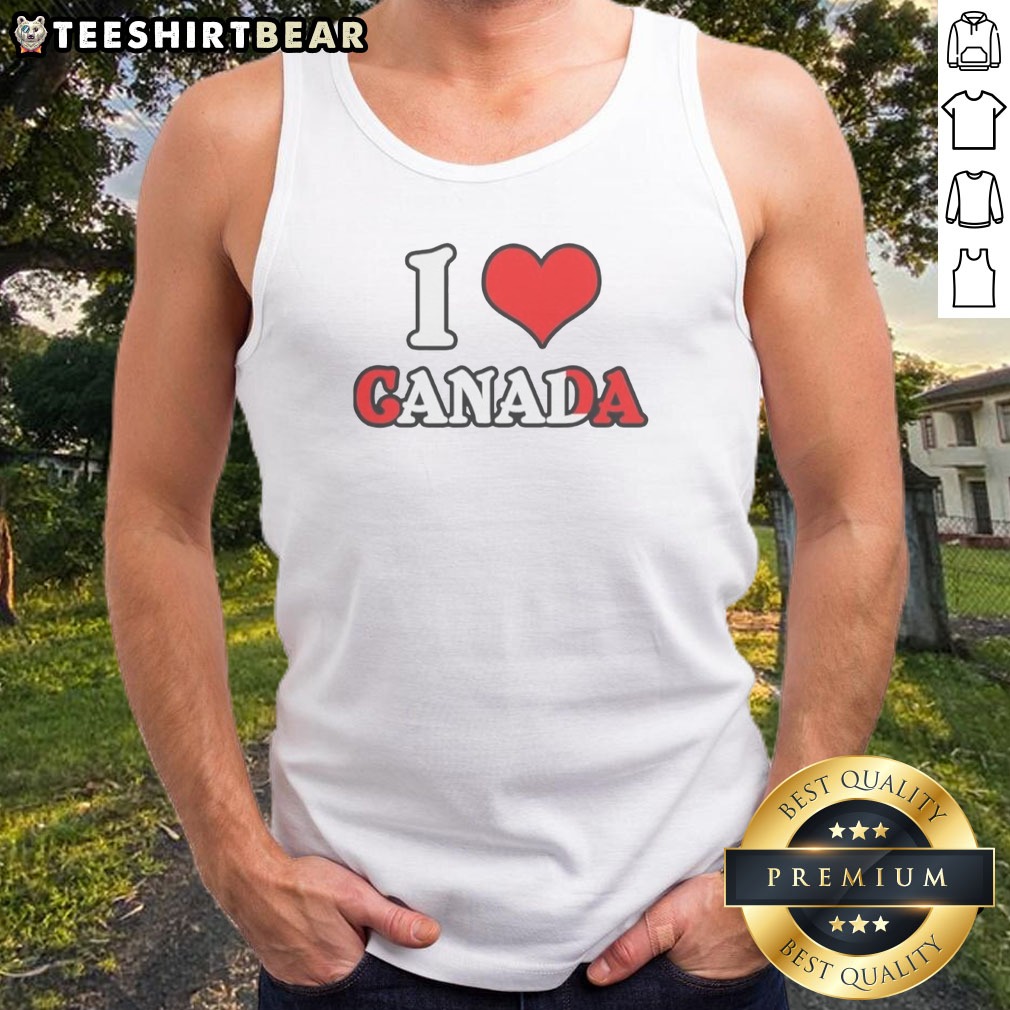 hot-i-love-canada-canadian-flag-maple-leaf-national-pride-my-home-north-america-i-love-canada-tank-top Hot I Love Canada Canadian Flag Maple Leaf National Pride My Home North America I Love Canada Tank top image showcasing vibrant design