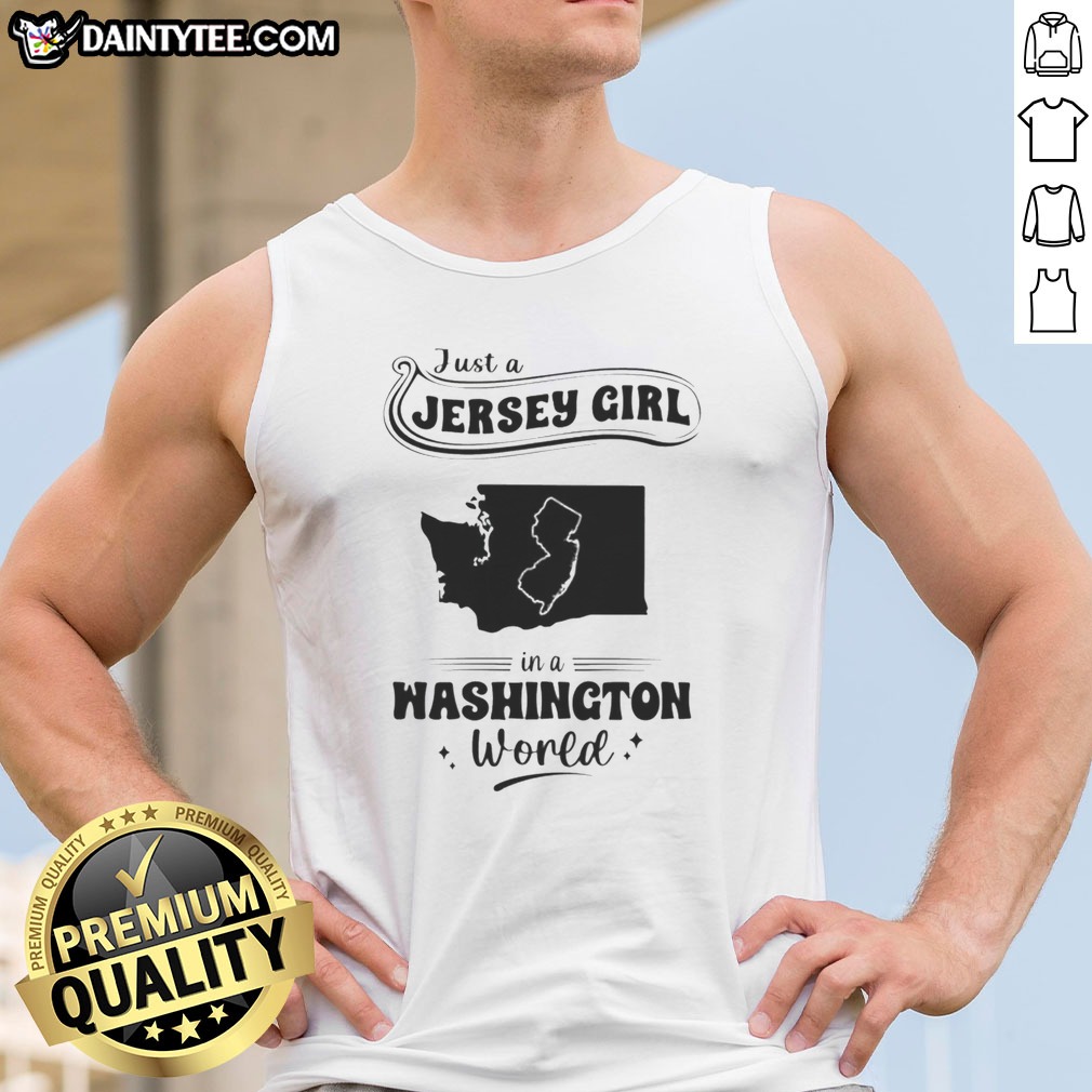 hot-just-a-jersey-girl-in-a-washington-world-map-state-outline-tank-top Hot Just A Jersey Girl In A Washington World Map State Outline Tank top featuring a fitted sleeveless design with bold graphic print