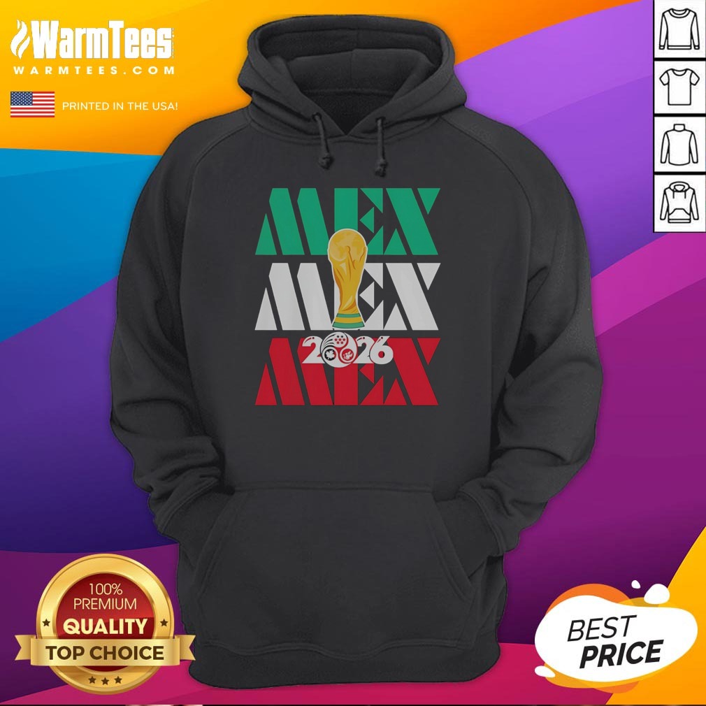 hot-mexico-2026-world-cup-fifa-football-soccer-trophy-logoshirt-hoodie Hot Mexico 2026 World Cup FIFA Football Soccer Trophy Logoshirt hoodie in black with vibrant logo print