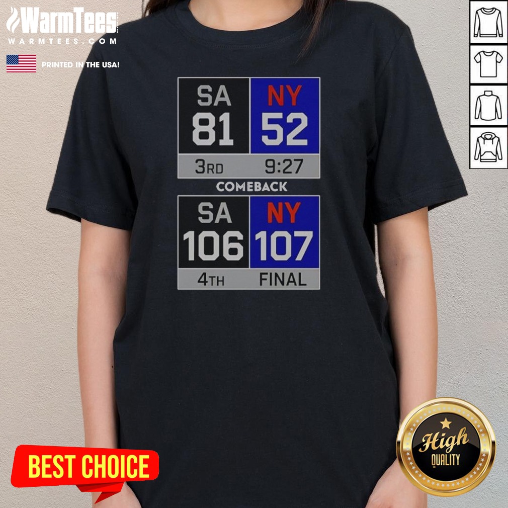 hot-new-york-knick-comeback-ladies-tee Hot New York Knick Comeback ladies tee in white, featuring bold graphic print on front