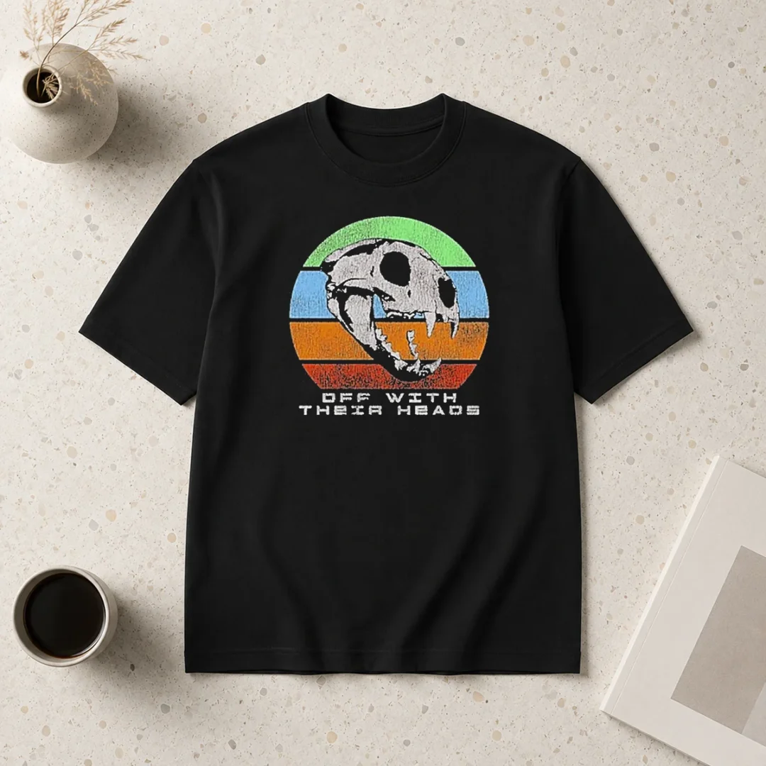 hot-off-with-their-heads-the-crypt-denver-co-t-shirt-1 Hot Off With Their Heads The Crypt Denver CO t shirt in black, front view showing graphic print