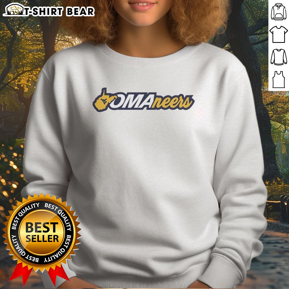 hot-omaneers-west-virginia-mountaineers-sports-sweatshirt Hot Omaneers West Virginia Mountaineers Sports Sweatshirt featuring team colors and logo