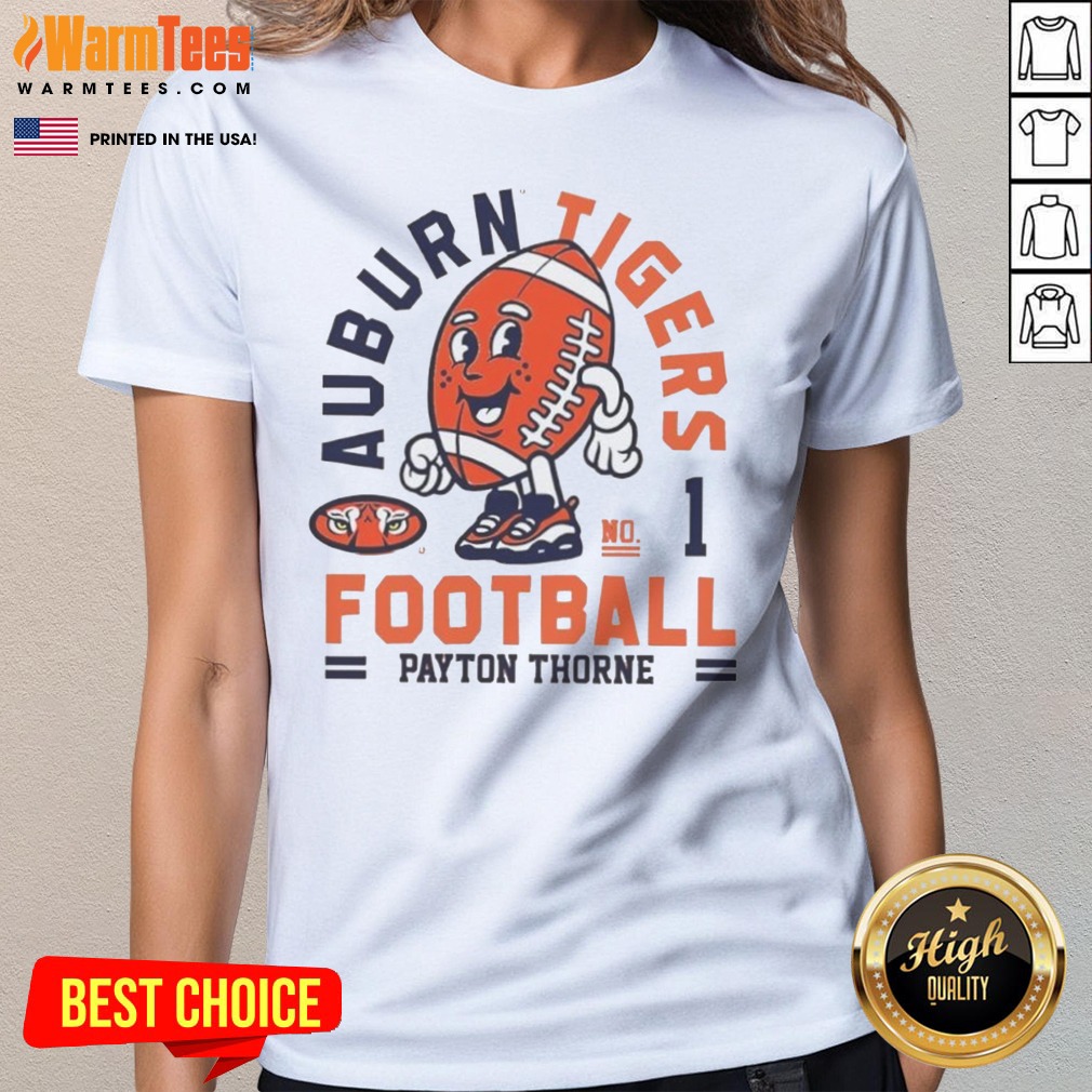 hot-payton-thorne-auburn-tigers-football-no-1-ladies-tee Hot Payton Thorne Auburn Tigers Football No 1 ladies tee featuring team colors and logo