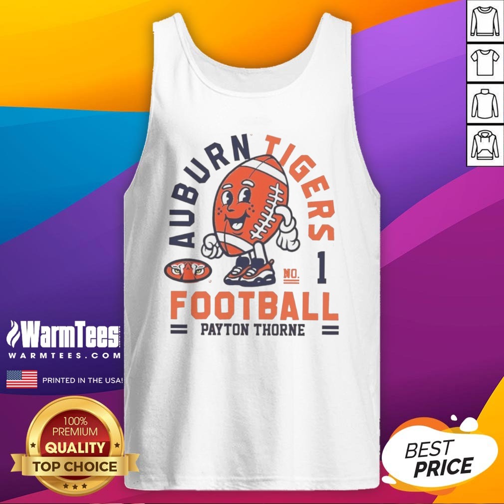 hot-payton-thorne-auburn-tigers-football-no-1-tank-top Hot Payton Thorne Auburn Tigers Football No 1 tank top featuring vibrant colors and team logo