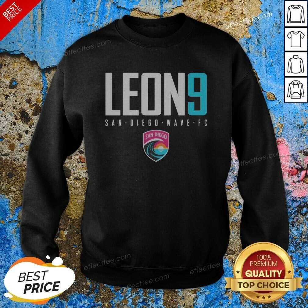 hot-san-diego-wave-fc-leon-9-san-diego-wave-fc-nwsl-player-name-jersey-sweatshirt-optimized Hot San Diego Wave FC Leon 9 San Diego Wave FC NWSL Player Name Jersey sweatshirt optimized for showcasing the vibrant team colors.