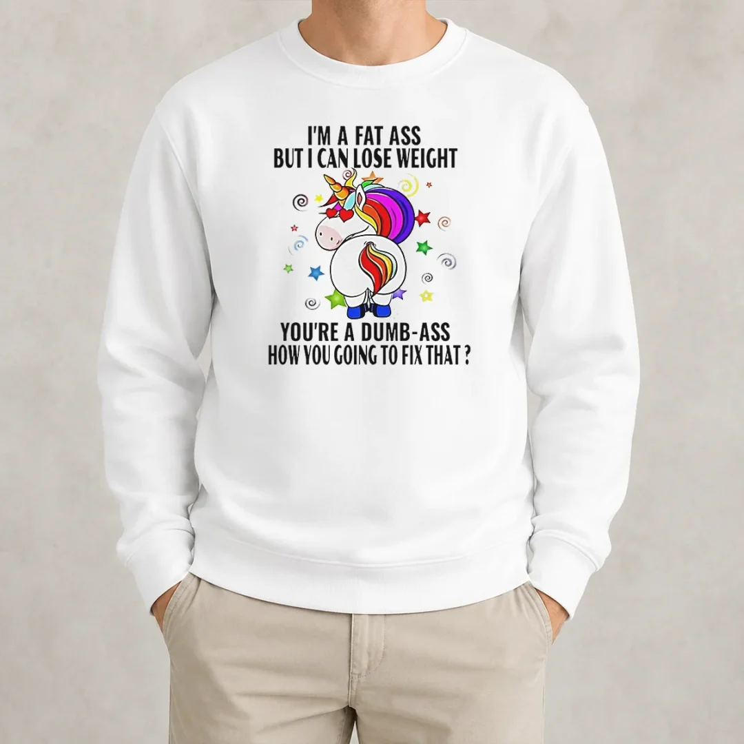 hot-savage-unicorn-i-m-a-fat-ass-but-i-can-lose-weight-sweater Hot Savage Unicorn I'M A Fat Ass But I Can Lose Weight Sweater