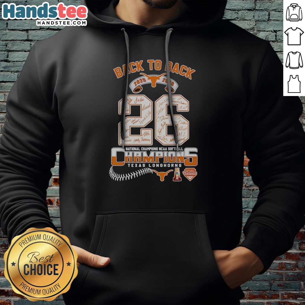 hot-texas-longhorns-2025-2026-back-to-back-national-champions-ncaa-softball-hoodie Hot Texas Longhorns 2025 2026 Back To Back National Champions NCAA Softball Hoodie displayed on a neutral background